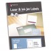 Maco ML0100 White Laser/Inkjet Full-Sheet Identification Labels, 8 1/2 x 11, White, 100/Box MACML0100