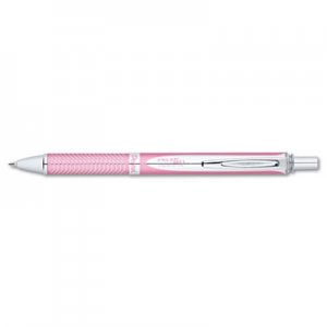 Pentel PENBL407PA EnerGel Alloy RT Retractable Liquid Gel Pen, .7mm, Pink Barrel, Black Ink BL407P-A