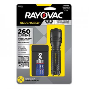 Rayovac RAYRN3AAABXT LED Aluminum Flashlight, 3 AAA Batteries (Included), Black