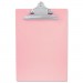 Saunders SAU21800 Recycled Plastic Clipboard with Ruler Edge, 1" Clip Cap, 8 1/2 x 12 Sheets, Pink