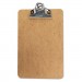 Universal UNV05610 Hardboard Clipboard, 3/4" Capacity, Holds 5w x 8h, Brown