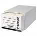 Universal UNV85301 Heavy-Duty Storage Drawers, Legal Files, 17.25" x 25.5" x 11.5", White, 6/Carton