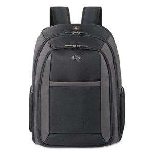 Solo USLCLA7034 Pro CheckFast Backpack, 16", 13 3/4" x 6 1/2" x 17 3/4", Black CLA703-4