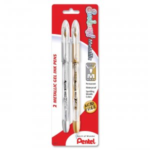 Pentel Arts K908MBP2XZ Sunburst Semi-Transparent Rollerball Pen PENK908MBP2XZ