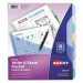 Avery 16177 Write-On Big Tab Plastic Dividers, 8-Tab, Letter AVE16177