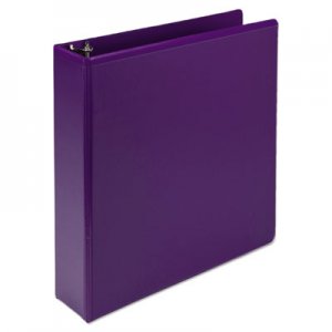 Samsill SAMU86608 Fashion View Binder, Round Ring, 11 x 8-1/2, 2" Capacity, Purple, 2/Pack