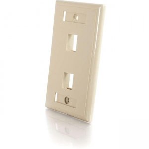 C2G 03711 2 Socket Keystone Network/Multimedia Faceplate