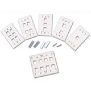 C2G 03710 1 Socket Keystone Network/Multimedia Faceplate