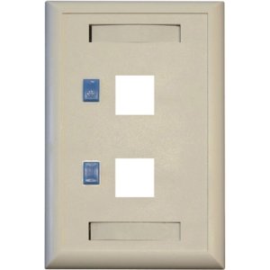 Tripp Lite N042-001-WH 2-Socket Faceplate