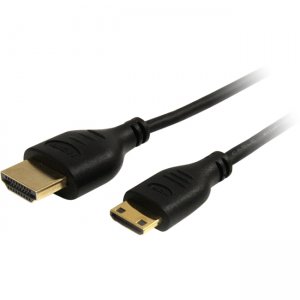 StarTech.com HDMIACMM3S 3 ft Slim HDMI High Speed with Ethernet Cable HDMI to Mini HDMI