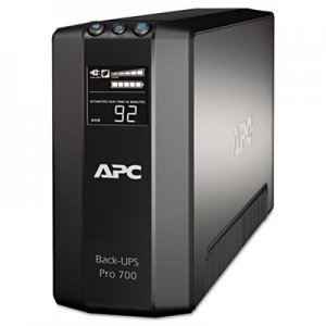 APC BR700G Back-UPS Pro 700 Battery Backup System, 700 VA, 6 Outlets, 355 J APWBR700G