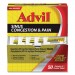 Advil PFYBXAVSCP50BX Sinus Congestion and Pain Relief, 50/Box