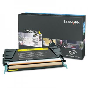Lexmark C734A2YG C734A2YG Toner, 6000 Page-Yield, Yellow LEXC734A2YG
