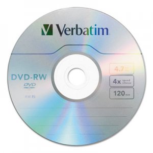 Verbatim VER95179 DVD-RW, 4.7GB, 4X, 30/PK Spindle