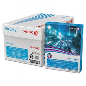 Xerox 3R06296 Vitality 30% Recycled Multipurpose Printer Paper, 8 1/2 x 11, White, 500 Sheets XER3R06296