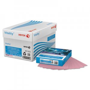 Xerox XER3R11052 Vitality Pastel Multipurpose Paper, 8 1/2 x 11, Pink, 500 Sheets/RM
