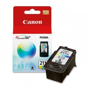 Canon 2975B001 ChromaLife100 Plus High Capacity Color Ink Cartridge CNMCL211XL