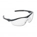 Crews ST110 Storm Wraparound Safety Glasses, Black Nylon Frame, Clear Lens CRWST110