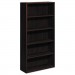 HON 10755NN 10700 Series Wood Bookcase, Five Shelf, 36w x 13 1/8d x 71h, Mahogany HON10755NN