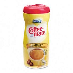 Coffee-mate 12345 Hazelnut Creamer Powder, 15-oz Plastic Bottle NES12345
