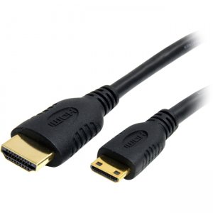 StarTech.com HDMIACMM1 1 ft High Speed HDMI Cable with Ethernet- HDMI to HDMI Mini- M/M