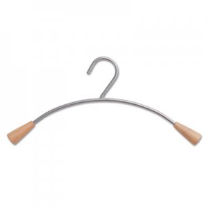 Alba PMCIN6 Wall Costumer Hangers, 6/Set, Metal/Wood, Gray/Mahogany ABAPMCIN6
