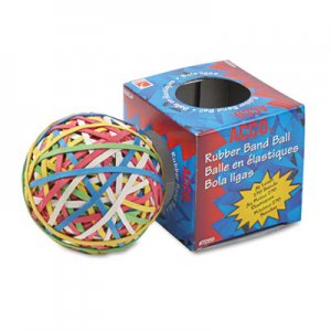 ACCO 72155 Rubber Band Ball, Approximately 250 Rubber Bands, Assorted ACC72155