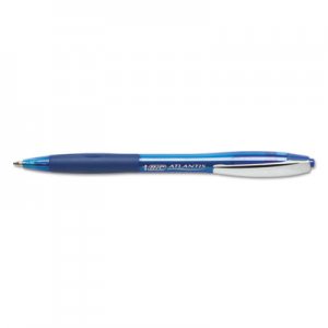 BIC BICVCG11BE Atlantis Ballpoint Retractable Pen, Blue Ink, Medium, 1mm, Dozen VCG11-BE