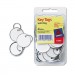 Avery 11025 Metal Rim Key Tags, Card Stock/Metal, 1 1/4 dia, White, 50/Pack AVE11025