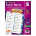 Avery 11321 Ready Index Customizable Table of Contents Double Column Dividers, 24-Tab, Ltr AVE11321