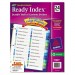 Avery 11321 Ready Index Customizable Table of Contents Double Column Dividers, 24-Tab, Ltr AVE11321