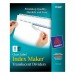 Avery 11450 Index Maker Print & Apply Clear Label Plastic Dividers, 8-Tab, Letter AVE11450