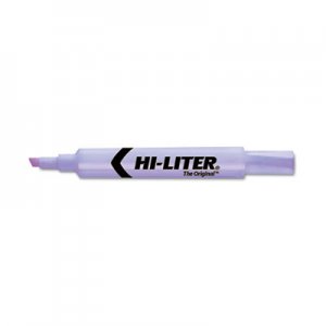 HI-LITER 24060 Desk Style Highlighter, Chisel Tip, Fluorescent Purple Ink, Dozen AVE24060