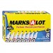 Marks-A-Lot 24411 Desk Style Dry Erase Marker, Chisel Tip, Assorted, 8/Set AVE24411