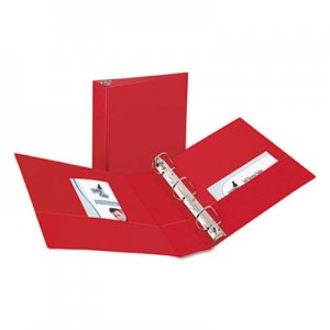 Avery 27203 Durable Binder with Slant Rings, 11 x 8 1/2, 2", Red AVE27203