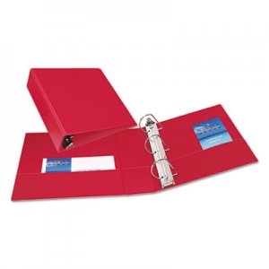 Avery 27204 Durable Binder with Slant Rings, 11 x 8 1/2, 3", Red AVE27204