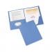Avery 47976 Two-Pocket Folder, Prong Fastener, Letter, 1/2" Capacity, Light Blue, 25/Box AVE47976
