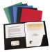 Avery 47975 Two-Pocket Folder, Prong Fastener, Letter, 1/2" Capacity, Dark Blue, 25/Box AVE47975