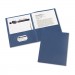 Avery 47985 Two-Pocket Folder, 20-Sheet Capacity, Dark Blue, 25/Box AVE47985