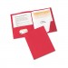 Avery 47979 Two-Pocket Folder, Prong Fastener, Letter, 1/2" Capacity, Red, 25/Box AVE47979