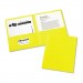 Avery 47992 Two-Pocket Folder, 20-Sheet Capacity, Yellow, 25/Box AVE47992