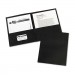 Avery 47988 Two-Pocket Folder, 20-Sheet Capacity, Black, 25/Box AVE47988