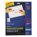 Avery 58164 Repositionable Shipping Labels, Inkjet, 3 1/3 x 4, White, 150/Box AVE58164