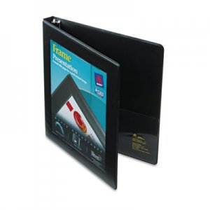 Avery 68050 Framed View Heavy-Duty Binder w/Slant Rings, 11 x 8 1/2, 1/2" Cap, Black AVE68050