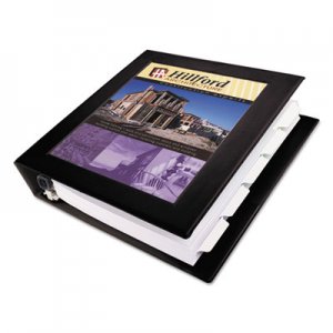 Avery 68058 Framed View Heavy-Duty Binder w/Locking 1-Touch EZD Rings, 1 1/2" Cap, Black AVE68058