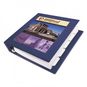 Avery 68059 Framed View Heavy-Duty Binder w/Locking 1-Touch EZD Rings, 1 1/2" Cap, Navy Blue AVE68059