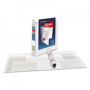 Avery 79195 Heavy-Duty View Binder w/Locking 1-Touch EZD Rings, 1 1/2" Cap, White AVE79195
