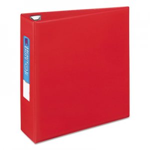 Avery 79583 Heavy-Duty Binder with One Touch EZD Rings, 11 x 8 1/2, 3" Capacity, Red AVE79583