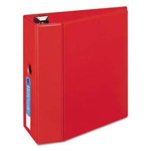 Avery 79586 Heavy-Duty Binder with One Touch EZD Rings, 11 x 8 1/2, 5" Capacity, Red AVE79586