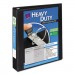 Avery 79695 Heavy-Duty View Binder w/Locking 1-Touch EZD Rings, 1 1/2" Cap, Black AVE79695